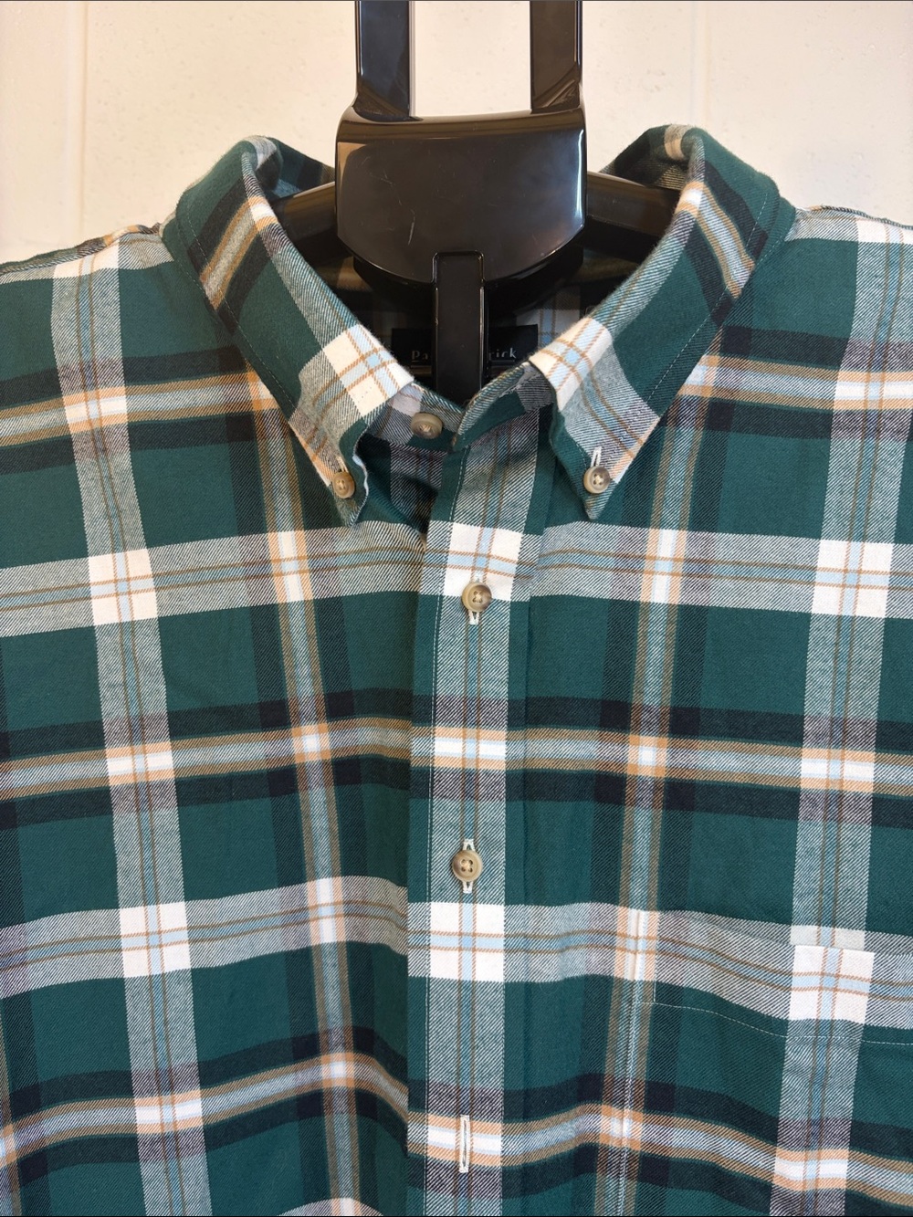 Paul Fredrick 4XL Green Plaid Classic Fit Button Up NWOT